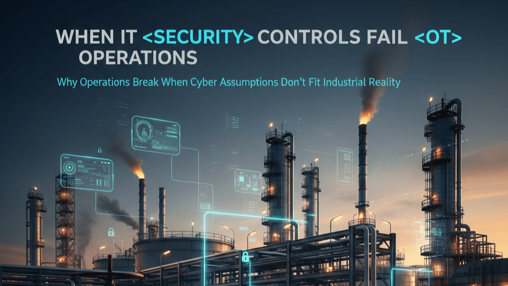 WHEN IT SECURITY CONTROLS FAIL OT OPERATIONS